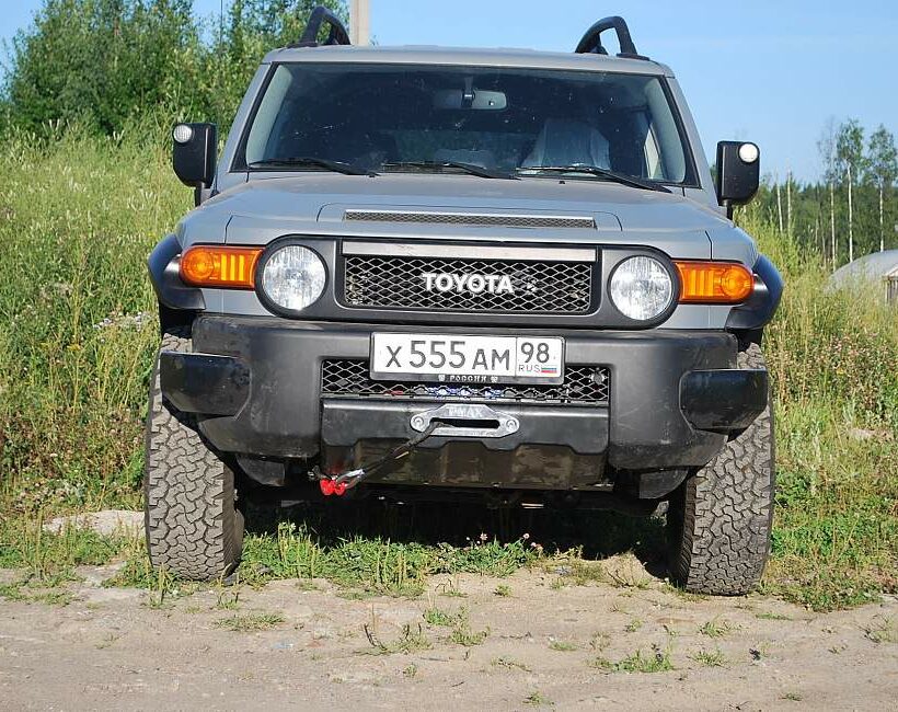 Площадка под лебедку в передний штатный бампер Toyota FJ Cusier. Комплектация № 1 - Экстерьер - TOYOTA - Toyota FJ Cruiser