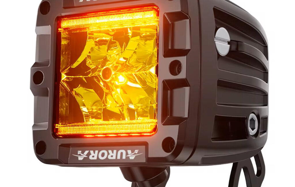 Светодиодная фара ПАРА ALO-2-R9T-W-A 40W КОМБИНИРОВАННЫЙ СВЕТ (Золотой) DRL янтарный - Доп. свет - JEEP