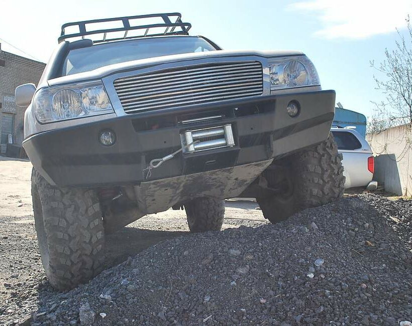 Защита днища Toyota Land Cruiser 100, Lexus LX 470 (радиатора и редуктора, КПП и раздаточной коробки -СИЛОВАЯ). Комплектация № 2 - Защита днища - TOYOTA - Toyota Land Cruiser