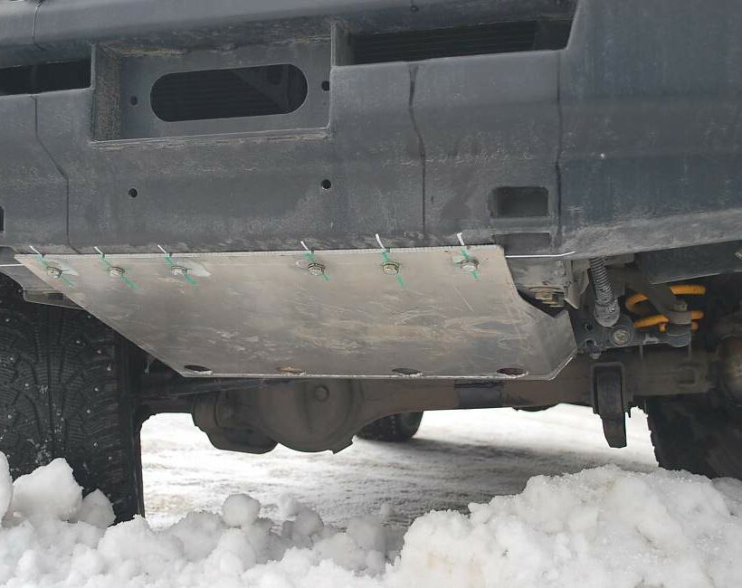 Защита днища Toyota Land Cruiser 105 силовая (рулевых тяг, радиатора, КПП и раздаточной коробки - СИЛОВАЯ). Комплектация № 2 - Защита днища - TOYOTA - Toyota Land Cruiser