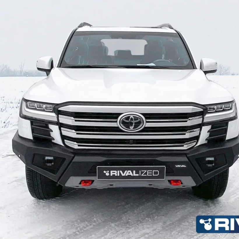 БАМПЕР СИЛОВОЙ ПЕРЕДНИЙ RIVAL АЛЮМИНИЕВЫЙ (ЧЕРНЫЙ) TOYOTA LAND CRUISER 300 (2021+) - Силовые бамперы - TOYOTA - Toyota Land Cruiser