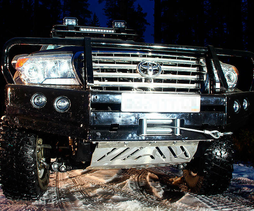 Защита днища Toyota Land Cruiser 200 (переднего редуктора, поддона ДВС, раздаточной коробки, КПП - СИЛОВАЯ). Комплектация № 2 - Защита днища - TOYOTA - Toyota Land Cruiser
