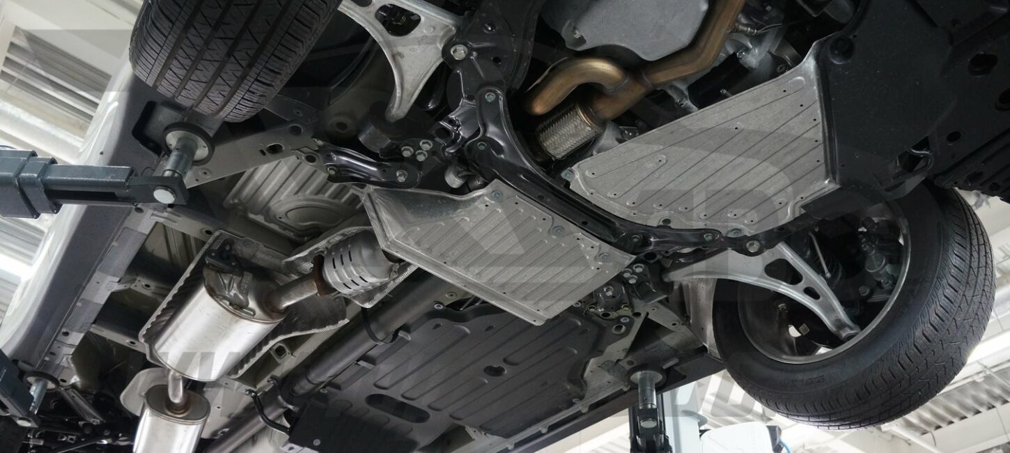 Защита днища Acura MDX (2014-) из 3 частей (без защиты картера), Алюминий 4 мм - Защита днища - HONDA - Honda Acura