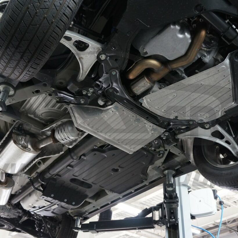 Защита днища Acura MDX (2014-) из 3 частей (без защиты картера), Алюминий 4 мм - Защита днища - HONDA - Honda Acura
