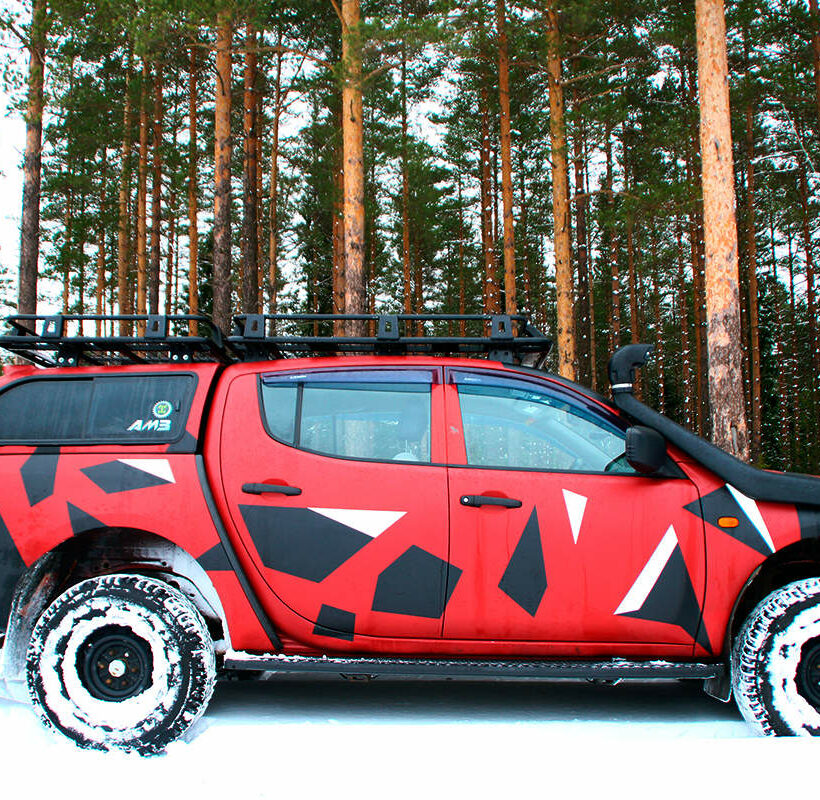 Экспедиционный багажник Mitsubishi L200 (на кабину). Комплектация 3 - Багажники