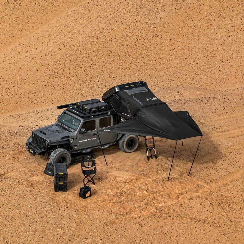 Автомобильная палатка на крышу Arcane Warrior LANDING Hardshell Roof Tent (ADA co-branded) - Всё для автотуризма - FORD