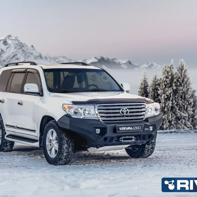 БАМПЕР RIVAL СИЛОВОЙ ПЕРЕДНИЙ АЛЮМИНИЕВЫЙ (ЧЕРНЫЙ) ДЛЯ TOYOTA LAND CRUISER 200 (2006-2015) - Силовые бамперы - TOYOTA - Toyota Land Cruiser