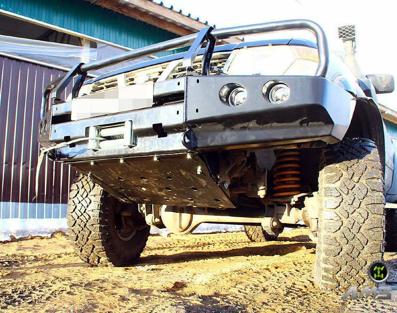 Защита днища Nissan Patrol Y60\61 силовая (рулевых тяг, радиатора, КПП и раздаточной коробки-СИЛОВАЯ). Комплектация № 1 - Защита днища - NISSAN - Nissan Patrol