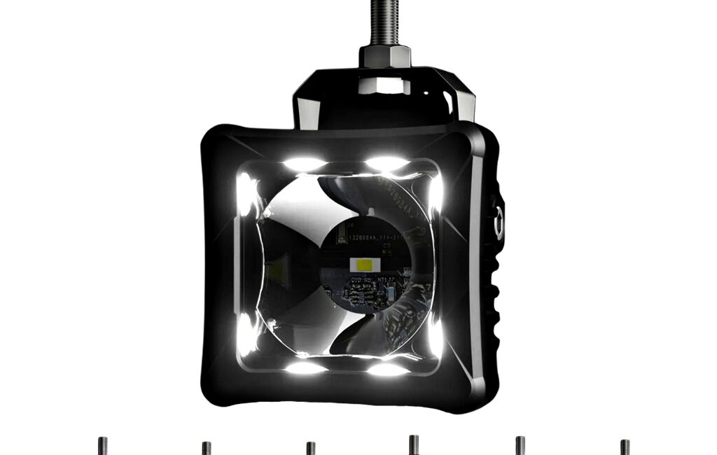 Светодиодная фара ПАРА ALO-D3T-2-P23Q 30W ДАЛЬНИЙ СВЕТ (белый) ФОНОВАЯ ПОДСВЕТКА RGB - Доп. свет - JEEP