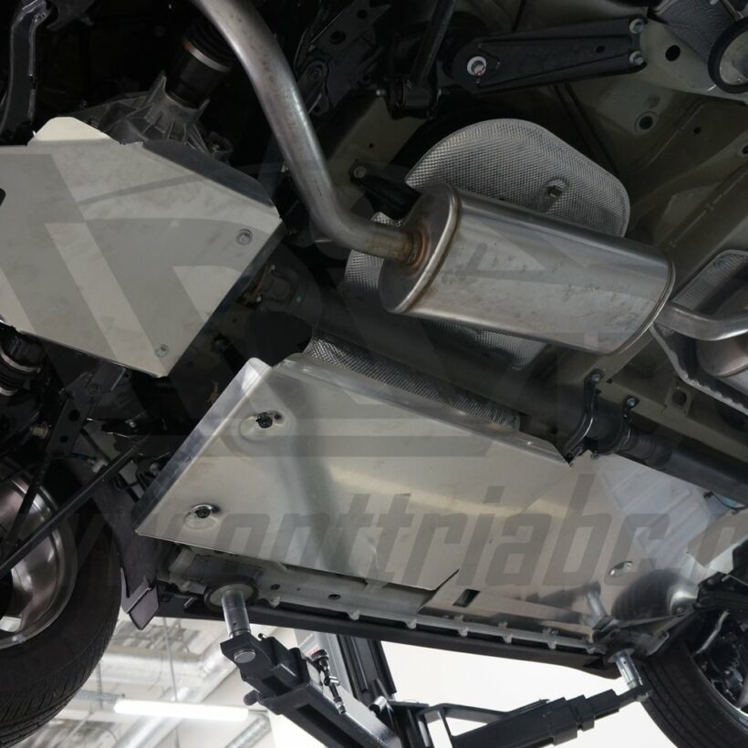 Защита днища Acura MDX (2014-) из 3 частей (без защиты картера), Алюминий 4 мм - Защита днища - HONDA - Honda Acura