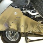 Защита картера двигателя и КПП BMW X5 / BMW X6+КПП, 2 части, с пыльниками, Алюминий 4 мм - Защита днища - BMW - BMW X6