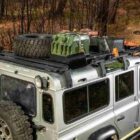 БАГАЖНИК АЛЮМИНИЕВЫЙ (ПЛАТФОРМА С КРЕПЛЕНИЕМ) RIVAL 1475х1430 ДЛЯ LAND ROVER DEFENDER 130 (1990 - 2016) - Багажники