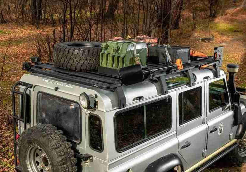 БАГАЖНИК АЛЮМИНИЕВЫЙ (ПЛАТФОРМА С КРЕПЛЕНИЕМ) RIVAL 1955х1430 ДЛЯ LAND ROVER DEFENDER 90 (1990 - 2016) - Багажники