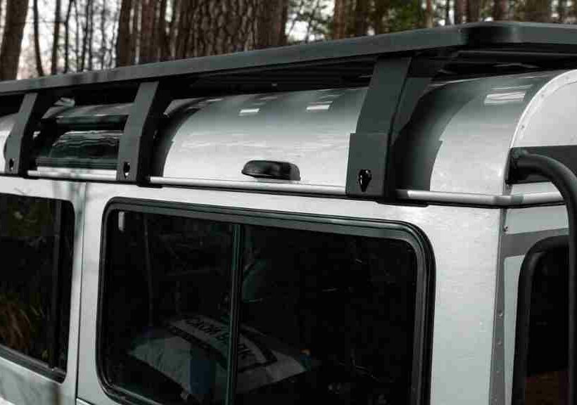 БАГАЖНИК АЛЮМИНИЕВЫЙ (ПЛАТФОРМА С КРЕПЛЕНИЕМ) RIVAL 2675X1430 ДЛЯ LAND ROVER DEFENDER 110 (1990 - 2016) - Багажники