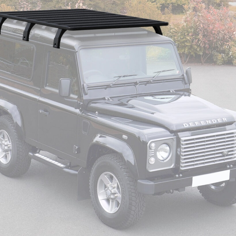 БАГАЖНИК АЛЮМИНИЕВЫЙ (ПЛАТФОРМА С КРЕПЛЕНИЕМ) RIVAL 1955х1430 ДЛЯ LAND ROVER DEFENDER 90 (1990 - 2016) - Багажники