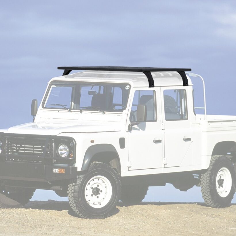 БАГАЖНИК АЛЮМИНИЕВЫЙ (ПЛАТФОРМА С КРЕПЛЕНИЕМ) RIVAL 1475х1430 ДЛЯ LAND ROVER DEFENDER 130 (1990 - 2016) - Багажники