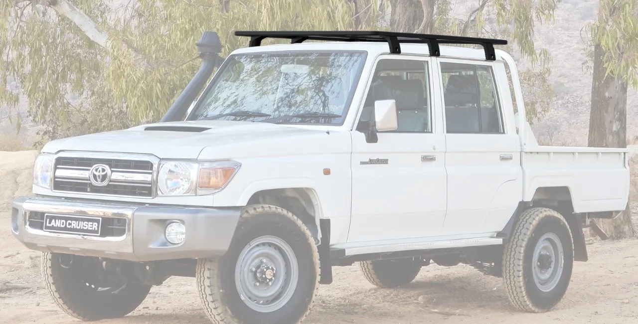 БАГАЖНИК АЛЮМИНИЕВЫЙ (ПЛАТФОРМА С КРЕПЛЕНИЕМ) RIVAL 1715X1430 ДЛЯ TOYOTA LAND CRUISER 79 (2007+) - Багажники