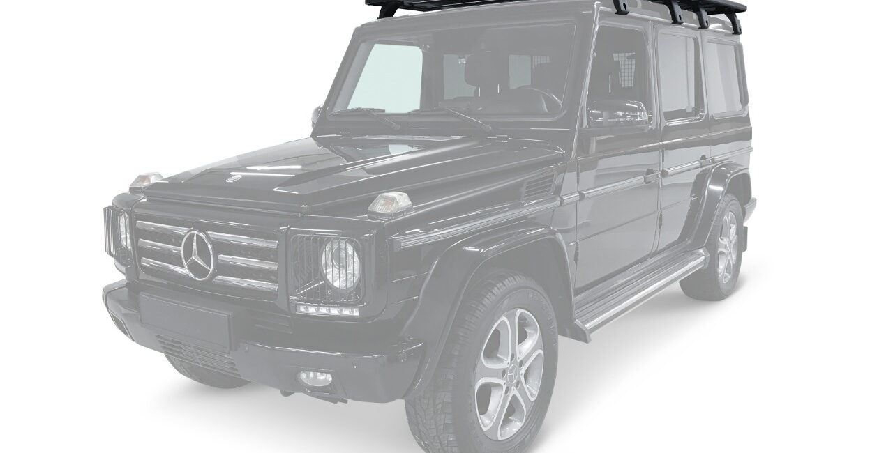 БАГАЖНИК АЛЮМИНИЕВЫЙ (ПЛАТФОРМА С КРЕПЛЕНИЕМ) RIVAL 2435х1495 ДЛЯ MERCEDES-BENZ G-CLASS (1990-2018) - Багажники