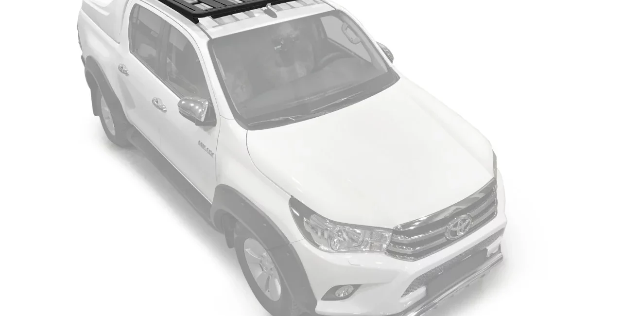БАГАЖНИК АЛЮМИНИЕВЫЙ (ПЛАТФОРМА С КРЕПЛЕНИЕМ) RIVAL 1235X1430 ДЛЯ TOYOTA HILUX - Багажники