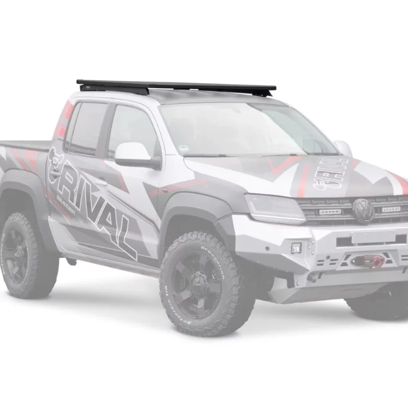 БАГАЖНИК АЛЮМИНИЕВЫЙ (ПЛАТФОРМА С КРЕПЛЕНИЕМ) RIVAL 1235х1430 ДЛЯ VOLKSWAGEN AMAROK - Багажники