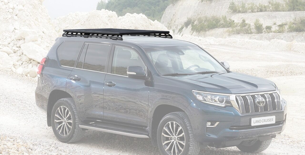 БАГАЖНИК АЛЮМИНИЕВЫЙ (ПЛАТФОРМА С КРЕПЛЕНИЕМ) RIVAL 1715X1190 ДЛЯ TOYOTA LAND CRUISER PRADO 150 - Багажники