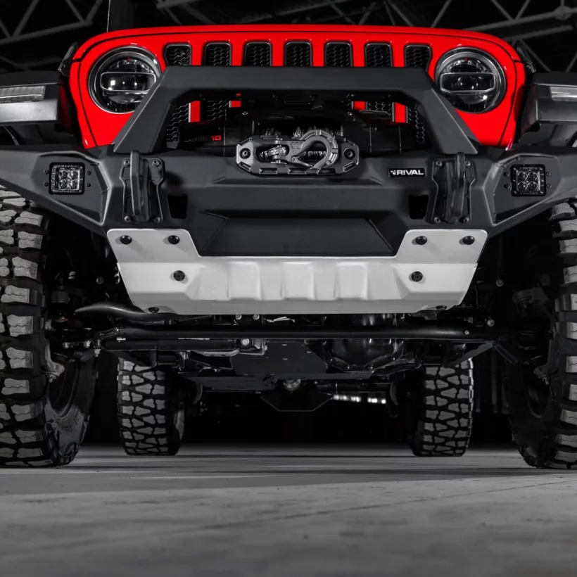 БАМПЕР СИЛОВОЙ ПЕРЕДНИЙ RIVAL АЛЮМИНИЕВЫЙ ДЛЯ JEEP WRANGLER JL ШИРОКИЙ - Силовые бамперы - JEEP - Jeep Wrangler