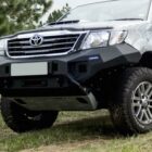 БАМПЕР СИЛОВОЙ ПЕРЕДНИЙ RIVAL АЛЮМИНИЕВЫЙ БЕЗ ПТФ TOYOTA HILUX VIGO (2011-2015) - Силовые бамперы - TOYOTA - Toyota Hilux