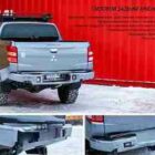 БАМПЕР СИЛОВОЙ ЗАДНИЙ АЛЮМИНИЕВЫЙ RIVAL ДЛЯ MITSUBISHI L200 (2015-2018) - Силовые бамперы - MITSUBISHI - Mitsubishi L200