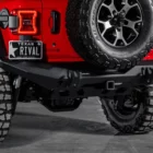 БАМПЕР СИЛОВОЙ ЗАДНИЙ RIVAL АЛЮМИНИЕВЫЙ ДЛЯ JEEP WRANGLER JL, ДЛИННЫЙ - Силовые бамперы - JEEP - Jeep Wrangler