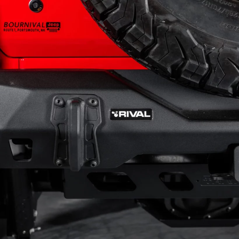 БАМПЕР СИЛОВОЙ ЗАДНИЙ RIVAL АЛЮМИНИЕВЫЙ ДЛЯ JEEP WRANGLER JL, ДЛИННЫЙ - Силовые бамперы - JEEP - Jeep Wrangler