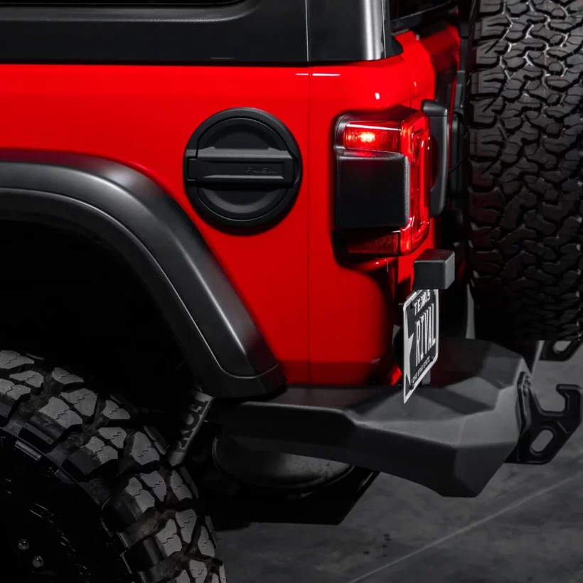 БАМПЕР СИЛОВОЙ ЗАДНИЙ RIVAL АЛЮМИНИЕВЫЙ ДЛЯ JEEP WRANGLER JL, ДЛИННЫЙ - Силовые бамперы - JEEP - Jeep Wrangler