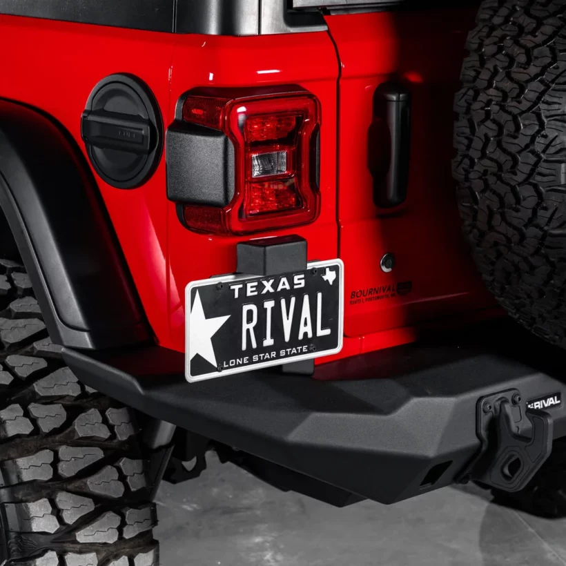 БАМПЕР СИЛОВОЙ ЗАДНИЙ RIVAL АЛЮМИНИЕВЫЙ ДЛЯ JEEP WRANGLER JL, ДЛИННЫЙ - Силовые бамперы - JEEP - Jeep Wrangler