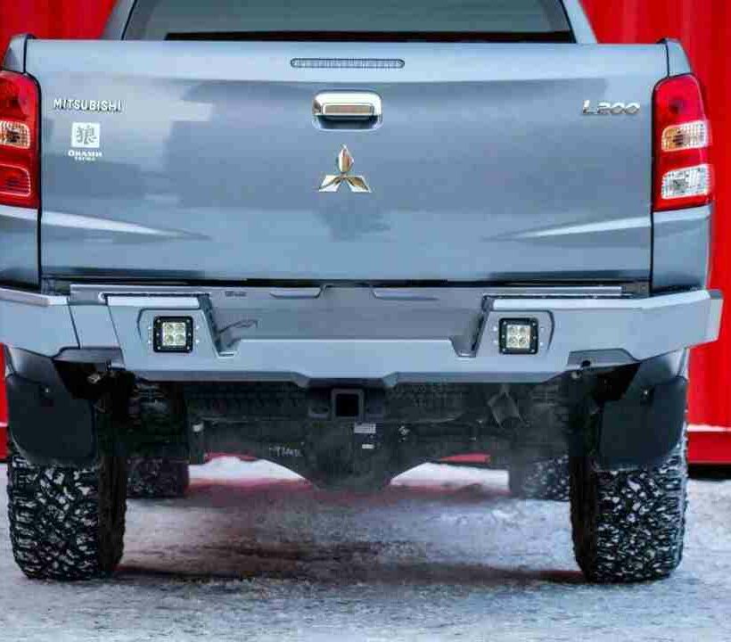 БАМПЕР СИЛОВОЙ ЗАДНИЙ АЛЮМИНИЕВЫЙ RIVAL ДЛЯ MITSUBISHI L200 (2015-2018) - Силовые бамперы - MITSUBISHI - Mitsubishi L200