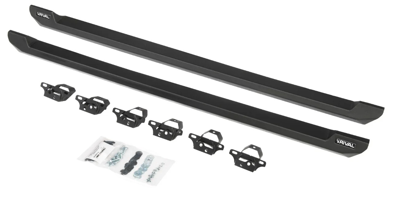 СИЛОВЫЕ ПОРОГИ RIVAL (БЕЗ СТУПЕНЕК) ДЛЯ JEEP WRANGLER JL (5 ДВЕРЕЙ) - Силовые пороги