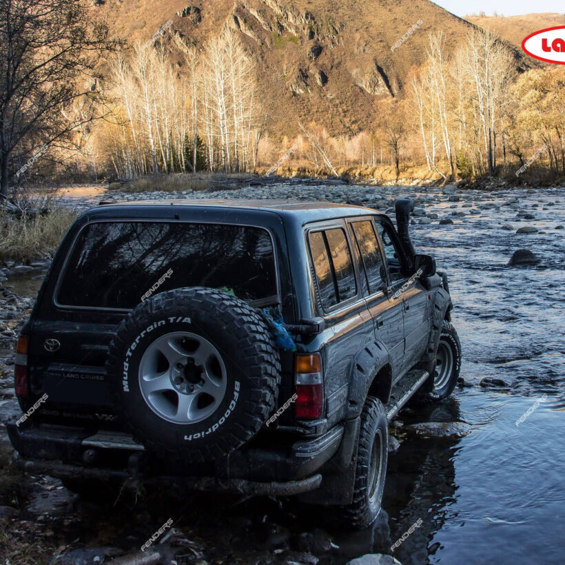 Расширители колесных арок Toyota Land Cruiser 80 (передние 80 мм, задние 80 мм) - Расширители арок - TOYOTA - Toyota Land Cruiser