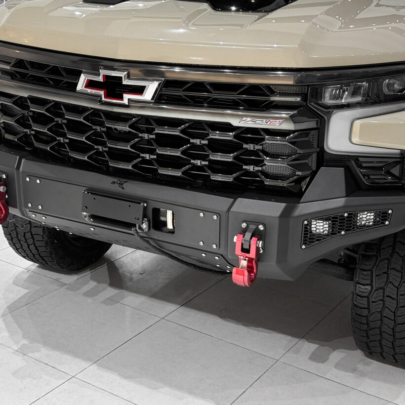 Бампер силовой передний BMS PRO-Line для Chevrolet Silverado 2022-2025 ZR2 - Силовые бамперы - CHEVROLET - Chevrolet Silverado