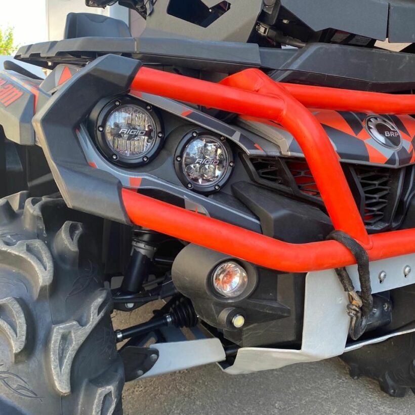 360 Серия 4″ Дальний свет — Красная Подсветка (Пара) - Доп. свет - JEEP