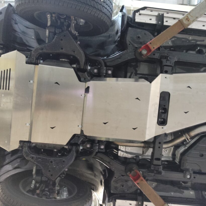 Защита ДВС, КПП и РК Toyota Land Cruiser PRADO 2024-, Алюминий 4 мм - Защита днища - TOYOTA - Toyota Land Cruiser Prado