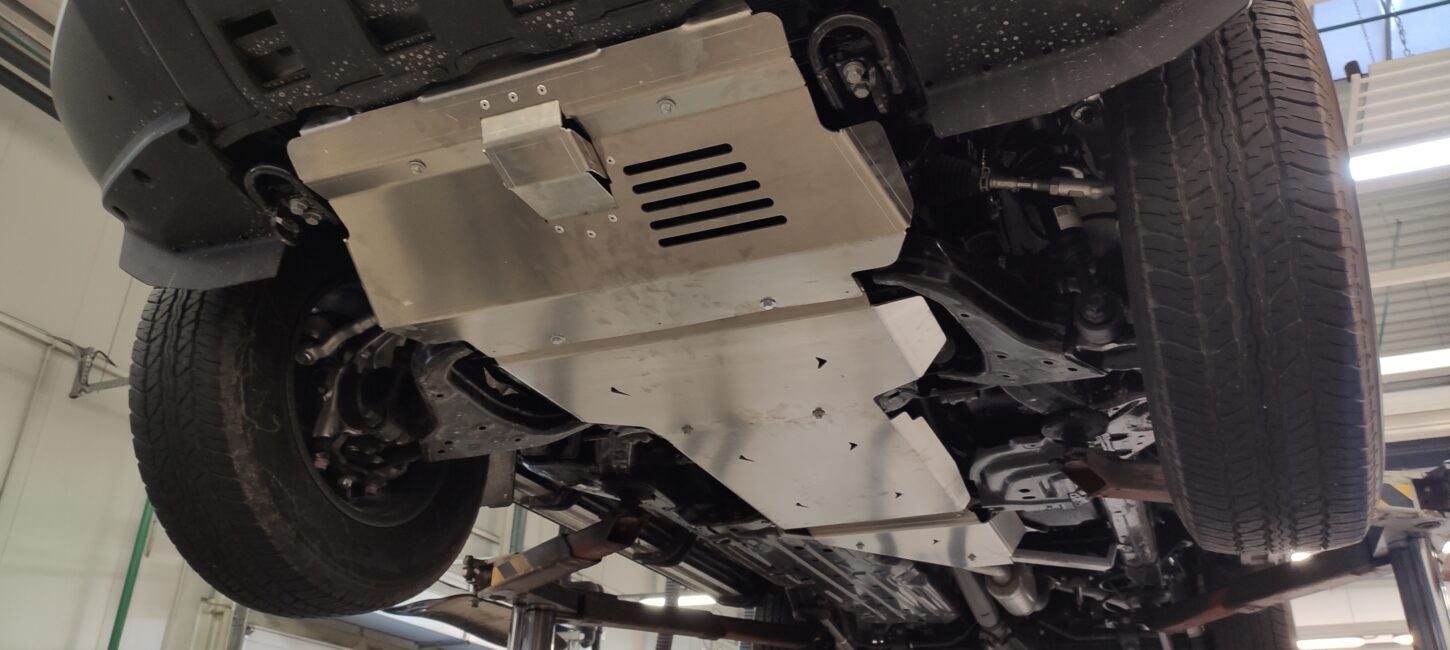 Защита ДВС, КПП и РК Toyota Land Cruiser PRADO, Алюминий 4 мм - Защита днища - TOYOTA - Toyota Land Cruiser Prado