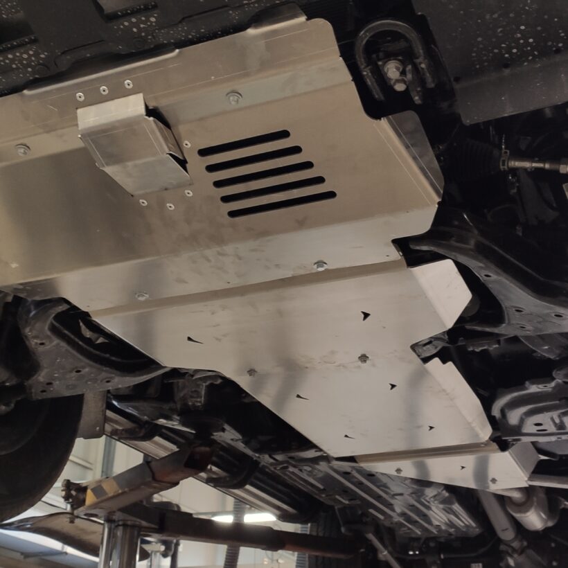 Защита ДВС, КПП и РК Toyota Land Cruiser PRADO, Алюминий 4 мм - Защита днища - TOYOTA - Toyota Land Cruiser Prado