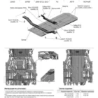 ЗАЩИТА КПП И PK RIVAL АЛЮМИНИЕВАЯ ДЛЯ TOYOTA LAND CRUISER PRADO 150 (2009+) - Защита днища - TOYOTA - Toyota Land Cruiser Prado