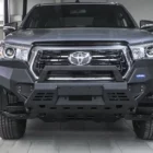 БАМПЕР СИЛОВОЙ АЛЮМИНИЕВЫЙ RIVAL ПЕРЕДНИЙ ДЛЯ TOYOTA HILUX (2018-2020) (БЕЗ LED) Комплектация 1 - Силовые бамперы - TOYOTA - Toyota Hilux