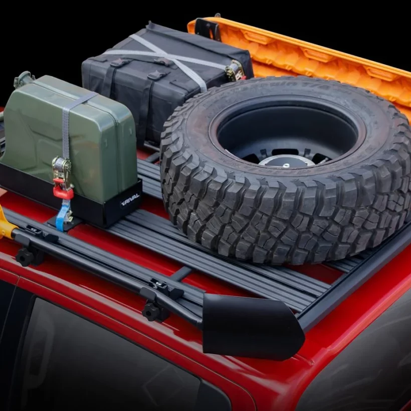 БАГАЖНИК АЛЮМИНИЕВЫЙ (ПЛАТФОРМА С КРЕПЛЕНИЕМ) RIVAL 1955X1270 ДЛЯ LAND ROVER DEFENDER 110 (2020+) - Багажники