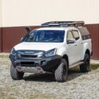 Бампер алюминиевый передний (черный) для Isuzu D-max (2017 - 2019) - Силовые бамперы - ISUZU - Isuzu D-max