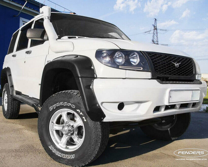 Расширители колесных арок UAZ Patriot (с накладками на бампер) - Расширители арок - ГАЗ - UAZ Патриот