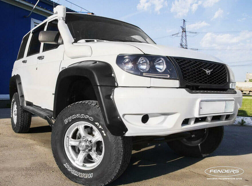 Расширители колесных арок UAZ Patriot (с накладками на бампер) - Расширители арок - ГАЗ - UAZ Патриот