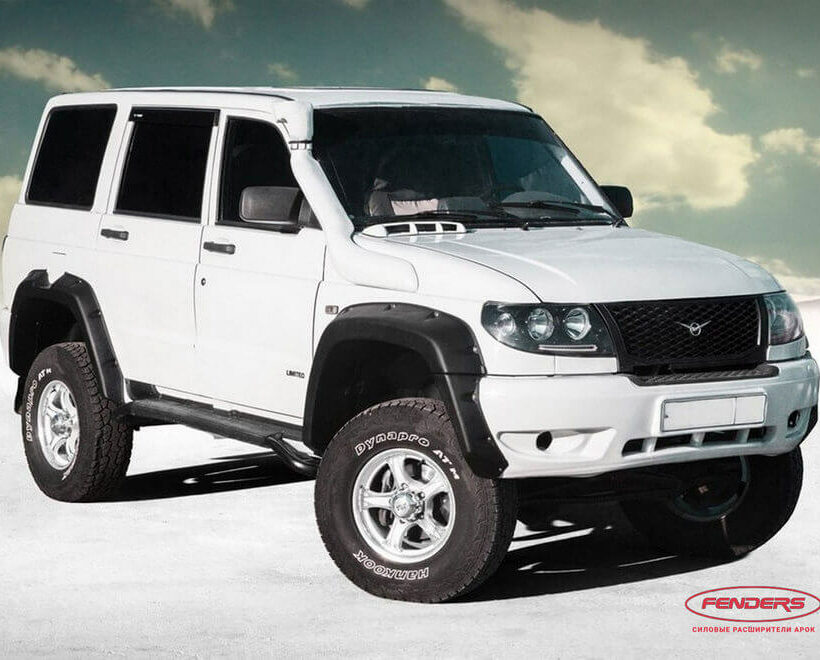 Расширители колесных арок UAZ Patriot (с накладками на бампер) - Расширители арок - ГАЗ - UAZ Патриот