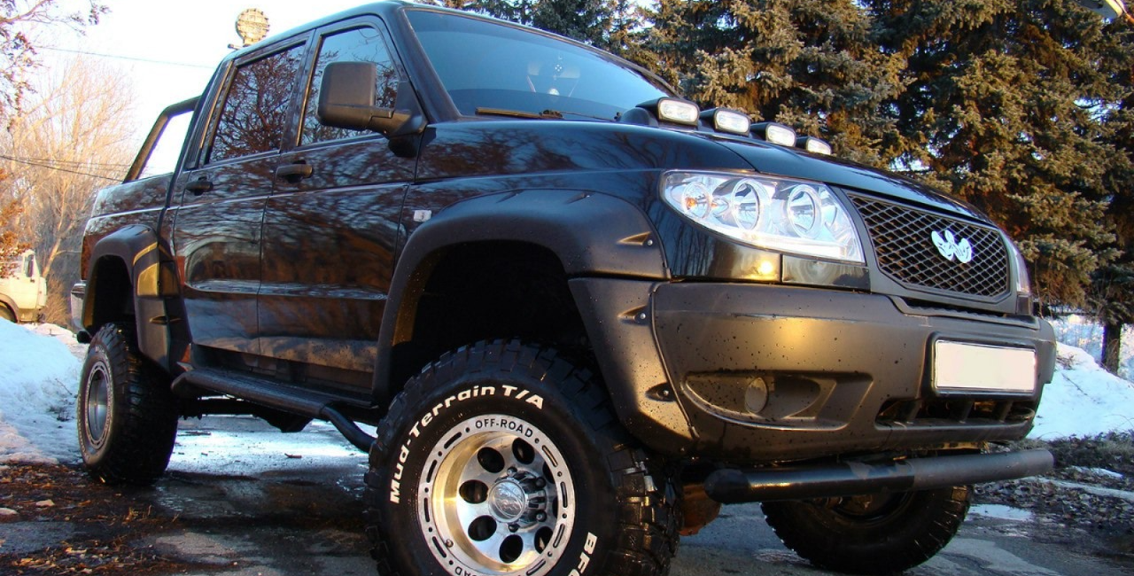 Расширители колесных арок UAZ Patriot Pickup (без накладок на бампер) - Расширители арок - ГАЗ - UAZ Патриот