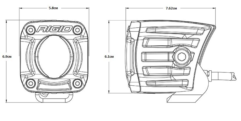 Revolve Pod с Янтарной подсветкой (пара) - Доп. свет - JEEP
