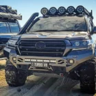 БАМПЕР RIVAL СИЛОВОЙ ПЕРЕДНИЙ АЛЮМИНИЕВЫЙ (ЧЕРНЫЙ) ДЛЯ TOYOTA LAND CRUISER 200 (2015+) - Силовые бамперы - TOYOTA - Toyota Land Cruiser